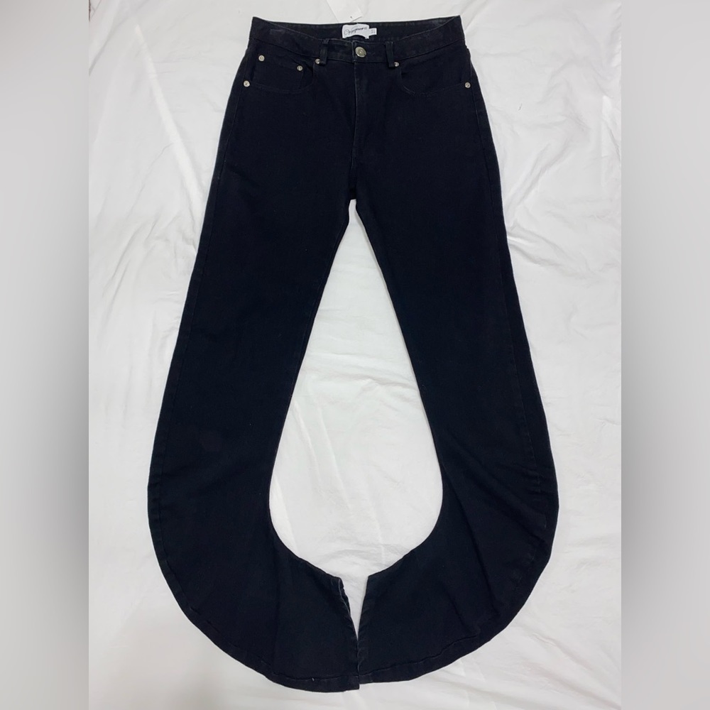 VAQUERA NYC designer black scrunch pants / jeans women’s size 27 - Picture 11 of 14